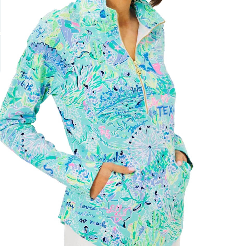 Nwot Lilly Pulitzer Lilly Loves Texas Skipper Popover